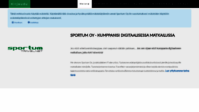What Sportum.com website looked like in 2020 (3 years ago)
