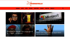 What Sciencetells.co.uk website looked like in 2020 (5 years ago)