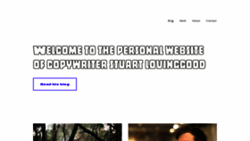 What Stuartlovinggood.com website looked like in 2020 (3 years ago)
