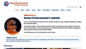 What Swami-krishnananda.org website looked like in 2020 (3 years ago)