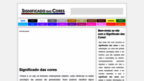 What Significadodascores.com.br website looked like in 2020 (3 years ago)