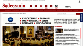 What Sadeczanin.info website looked like in 2020 (5 years ago)