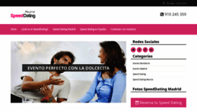 What Speeddatingmadrid.es website looked like in 2020 (3 years ago)