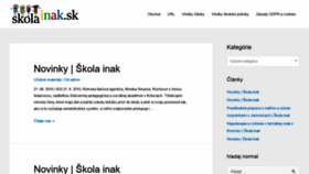 What Skolainak.sk website looked like in 2020 (3 years ago)