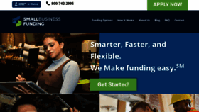 What Smallbusinessfunding.com website looked like in 2020 (3 years ago)