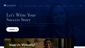 What Shawnee.edu website looked like in 2020 (4 years ago)
