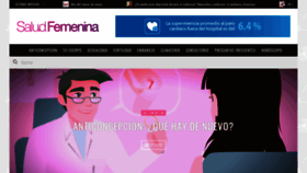What Saludfemenina.com.ar website looked like in 2020 (3 years ago)