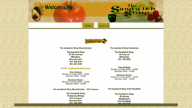 What Sandwichshop.co.za website looked like in 2020 (3 years ago)