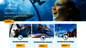What Seaworld.com website looked like in 2020 (3 years ago)