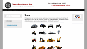 What Servicerepairmanual.com website looked like in 2020 (3 years ago)