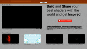 What Shadertoy.com website looked like in 2020 (3 years ago)