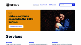 What Sfgov.org website looked like in 2020 (3 years ago)
