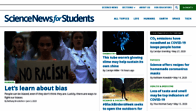 What Sciencenewsforkids.org website looked like in 2020 (3 years ago)