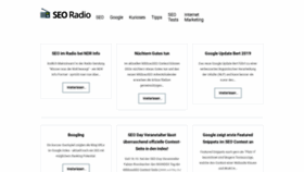 What Seo-radio.de website looked like in 2020 (3 years ago)