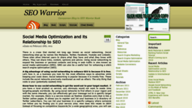 What Seowarrior.net website looked like in 2020 (3 years ago)