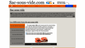 What Sac-sous-vide.com website looked like in 2020 (4 years ago)