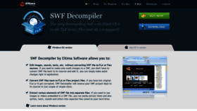 What Swf-decompiler.org website looked like in 2020 (3 years ago)