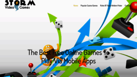 What Stormvideogames.com website looked like in 2020 (3 years ago)
