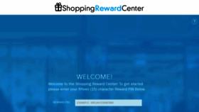 What Shoppingrewardcenter.com website looked like in 2020 (3 years ago)