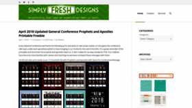 What Simplyfreshdesigns.com website looked like in 2020 (3 years ago)
