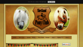 What Shetlandponyclub.co.uk website looked like in 2020 (3 years ago)