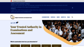 What Seab.gov.sg website looked like in 2020 (3 years ago)