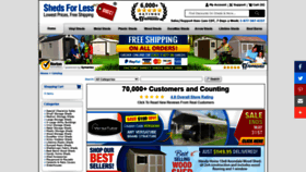 What Shedsforlessdirect.com website looked like in 2020 (3 years ago)