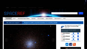 What Spaceref.com website looked like in 2020 (3 years ago)