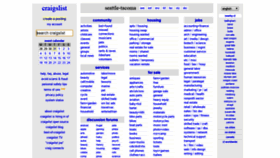 What Seattle.craigslist.org website looked like in 2020 (3 years ago)