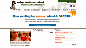What Scrippsmontessori.com website looked like in 2020 (3 years ago)