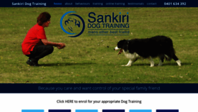 What Sankiridogtraining.com.au website looked like in 2020 (3 years ago)