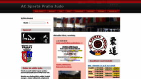 What Sparta-judo.cz website looked like in 2020 (3 years ago)
