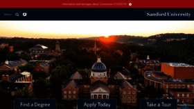 What Samford.edu website looked like in 2020 (3 years ago)