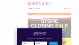 What Stagestores.com website looked like in 2020 (3 years ago)