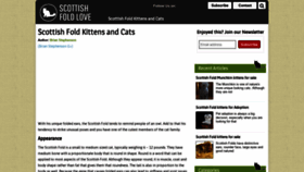 What Scottishfoldlove.com website looked like in 2020 (3 years ago)