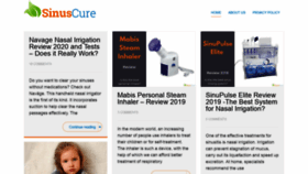 What Sinuscure.org website looked like in 2020 (3 years ago)