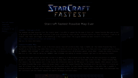 What Starcraftfastest.com website looked like in 2020 (3 years ago)