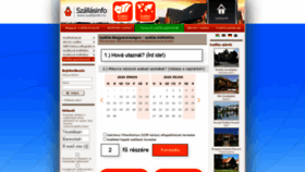 What Szallasinfo.hu website looked like in 2020 (3 years ago)