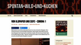 What Spontan-wild-und-kuchen.de website looked like in 2020 (3 years ago)