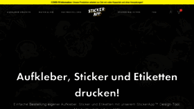 What Stickerapp.de website looked like in 2020 (3 years ago)