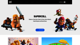 What Supercell.com website looked like in 2020 (3 years ago)