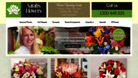 What Sarahsflowers.com.au website looked like in 2020 (3 years ago)