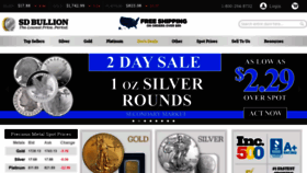 What Sdbullion.com website looked like in 2020 (3 years ago)
