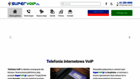 What Supervoip.pl website looked like in 2020 (3 years ago)