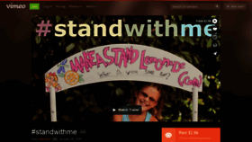 What Standwithmemovie.com website looked like in 2020 (3 years ago)
