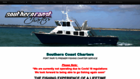 What Southerncoastcharters.com.au website looked like in 2020 (3 years ago)
