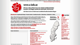 What S-info.se website looked like in 2020 (3 years ago)