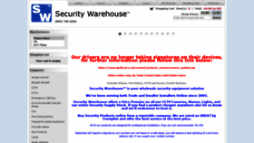 What Securitywarehouse.co.uk website looked like in 2020 (3 years ago)
