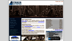 What Striker.com website looked like in 2020 (3 years ago)