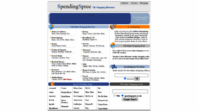 What Spendingspree.co.uk website looked like in 2020 (3 years ago)